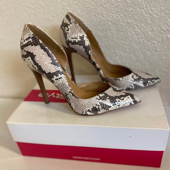 Nine West Snake Print Pumps - Picture 3 of 3